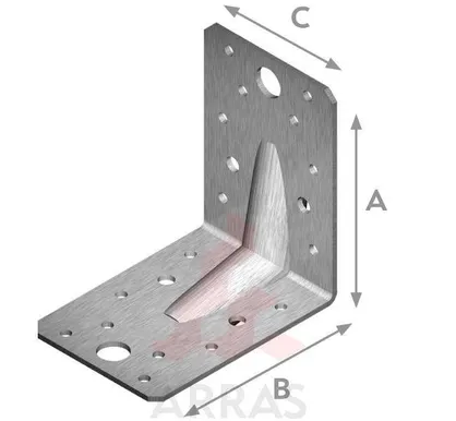 NAELUTUSNURK ARRAS 140X140X90X2,5 TUGEVDATUD