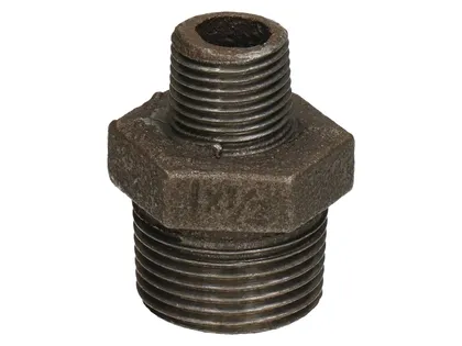 KAKSIKNIPPEL AHENEV MUST VK 1"X1/2"