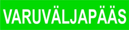 MÄRK VARUVÄLJAPÄÄS 7X30 PVC