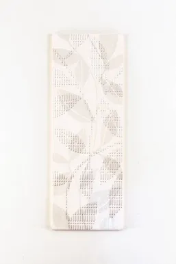 KERAAMILINE DEKOORPLAAT 12X33CM, REMIX WHITE WLAKM09