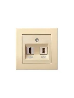 PISTIKUPESA HDMI+USB EPSILON RAAMITA