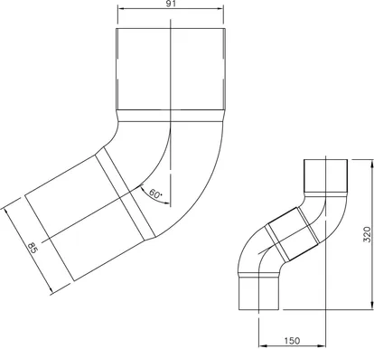 PÕLV 60° VIHMAVEETORULE PLASTMO PRUUN