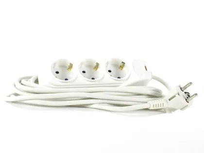 PIKENDUSJUHE 5M 3PESA 3X1,5MM2 VALGE