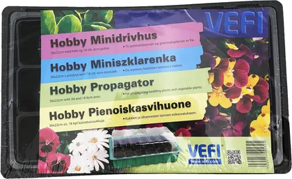 TOAKASVUHOONE 36X22CM 18 POTIGA MUST