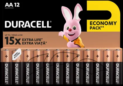 PATAREI DURACELL BASIC AA 12TK PAKIS