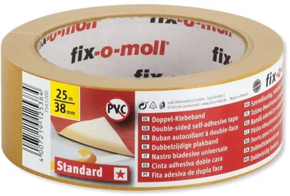 KAHEPOOLNE PAIGALDUSTEIP STANDARD FIX-O-MOLL 38MMX25M