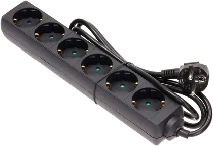 PIKENDUSJUHE CLINT 1,4M 6 PESA 3G1,0MM² LK MUST