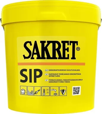SILIKOONKROHV SAKRET SIP 1,0MM VALGE 25KG