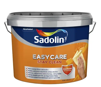 SEINAVÄRV SADOLIN EASYCARE 2,5L VALGE MATT