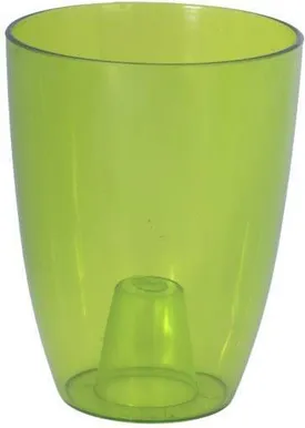 ORHIDEEPOTT ÜMAR D. 13CM H. 16,5CM, LÄBIPAISTEV ROHELINE