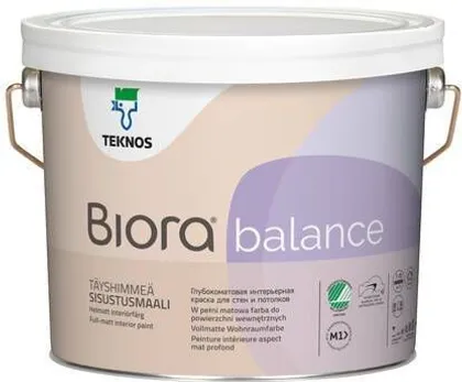 SEINAVÄRV TEKNOS BIORA BALANCE 2,7L VALGE TÄISMATT
