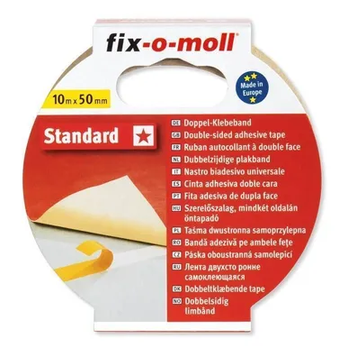 KAHEPOOLNE PAIGALDUSTEIP STANDARD FIX-O-MOLL 50MMX10M