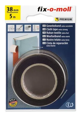 TEKSTIILTEIP FIX-O-MOLL 38MMX5M MUST