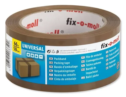 UNIVERSAALNE PAKKETEIP FIX-O-MOLL 50MMX66M PRUUN