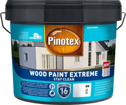 PUITFASSAADIVÄRV PINOTEX WOOD PAINT EXTREME 10L VALGE POOLMATT