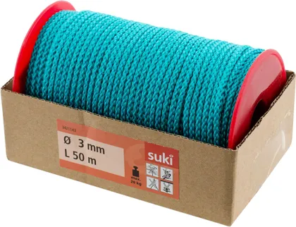 PÕIMITUD KÖIS SUKI POLÜPROPÜLEEN 3MM ROHELINE 50M