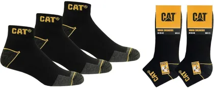 TÖÖSOKID MADALA SÄÄREGA CAT ZCM0509 MUST 43/46 3 PAARI PAKIS