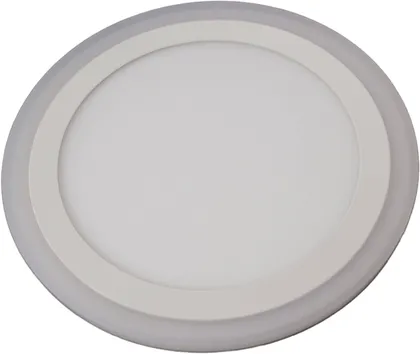 ÜMAR ALLVALGUSTI 18W+6W SUKOON VALGE SÜVISTATAV 3000K+4100K