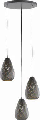 LAELAMP TRIO ONYX 3XE27 42W ANTRATSIIT/KULD