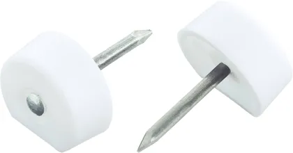 RIIULIPLAADI TUGI SUKI 21MM NAELAGA VALGE PAKIS 40TK