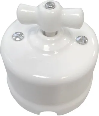 1-NE LÜLITI FENDE VK PÖÖRD KERAAMILINE VALGE