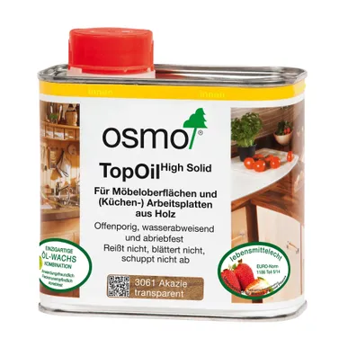 ÕLIVAHA TÖÖTASAPINDADELE OSMO TOPOIL 0,5L 3061 AKAATSIA MATT