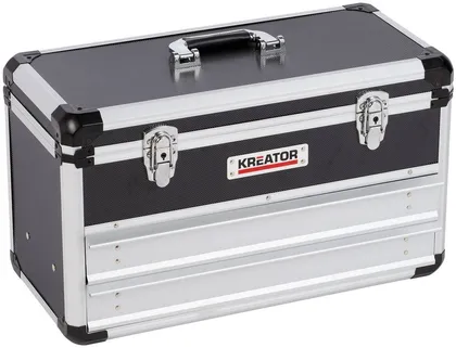 TÖÖRIISTAKOHVER KREATOR ALUMIINIUMIST 523X240X305MM 2 SAHTLIT