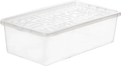 HOIUKAST KAANEGA PLAST TEAM BASIC SHOEBOX 19X34X10CM, LÄBIPAISTEV