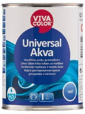 UNIVERSAALVÄRV VIVACOLOR UNIVERVAL AKVA C 0,9L MATT