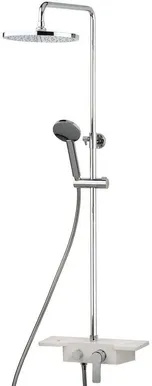 DUŠISEGISTI BLUE STAR MODENA MO 902 DUŠIKOMPLEKTIGA KROOM-VALGE