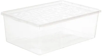 HOIUKAST KAANEGA PLAST TEAM BASIC SHOEBOX 38,5X26X13CM, LÄBIPAISTEV