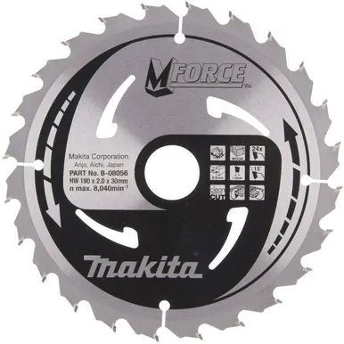 SAEKETAS MAKITA 190X30/20/16X 2,0MM 24T