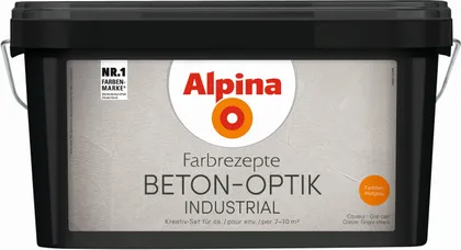 DEKORATIIVVÄRV ALPINA BETON-OPTIK SET 4L HELEHALL MATT