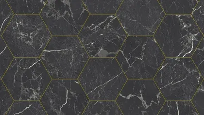 PVC KATE 2M ICONIK 260D NERO MARQUINE HEXA GOLD