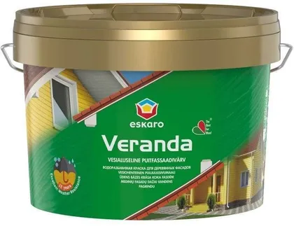 PUITFASSAADIVÄRV ESKARO VERANDA 9,0L MUST POOLMATT