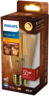 LED LAMP PHILIPS 5,8 - 50W ST64 E27 2200K GOLD