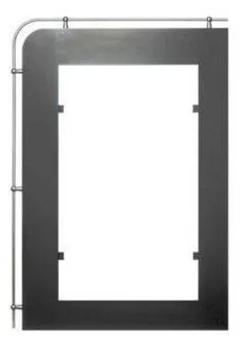 PLIIDI ÄÄRERAUD NR.3 R60 VASAK 762X456MM