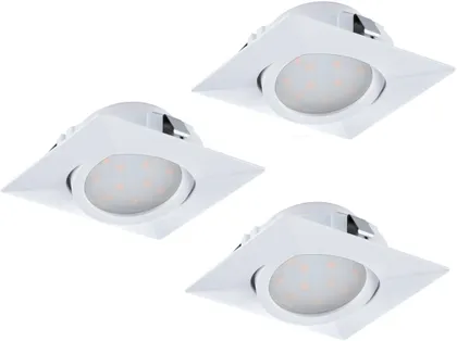 RIPPLAEVALGUSTI EGLO PINEDA 3X4,9W LED 3X460LM 3000K VALGE