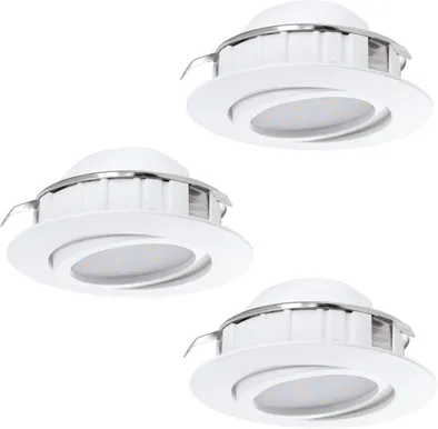 RIPPLAEVALGUSTI EGLO PINEDA 3X4,9W LED 3X360LM 3000K VALGE
