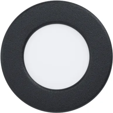 RIPPLAEVALGUSTI EGLO FUEVA5 2,7W LED 330LM 3000K Ø86MM MUST