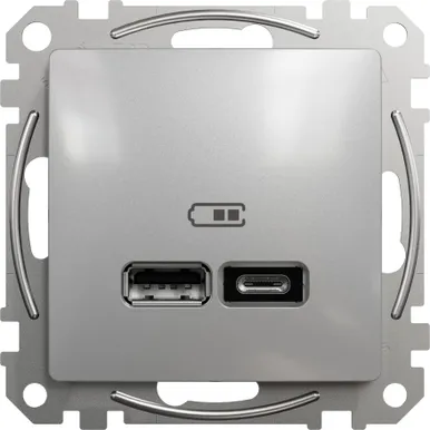 USB LAADIJA A+C 2,4A SCHNEIDER-ELECTRIC SEDNA DESIGN ALU