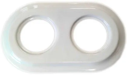 RAAM 2-NE FENDE SÜV KERAAMILINE VALGE