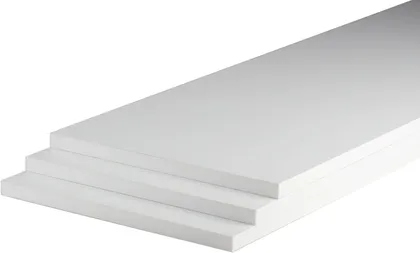 MELAMIINPLAAT PLAAT DETAIL VALGE 800X495X16MM KANDITUD