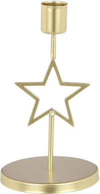 KÜÜNLAJALG HOUSE OF SEASONS TÄHT 17X9X9CM, KULDNE