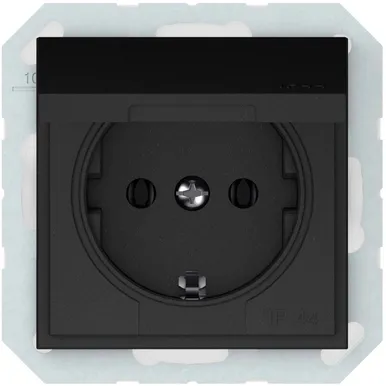 PISTIKUPESA VILMA MAANDUSEGA IP44 QR MUST RAAMITA