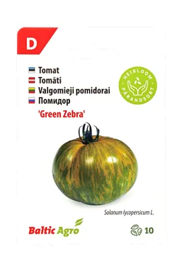 SEEMNED BALTIC AGRO TOMAT "GREEN ZEBRA" 10 SEEMET