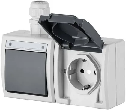 PISTIKUPESA 2-NE ELEKTRO-PLAST MAANDUSEGA AQUANT IP65  