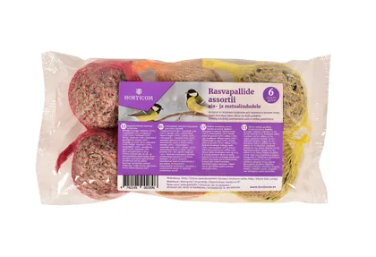RASVAPALLIDE ASSORTII HORTICOM AIA- JA METSALINDUDELE 6TK