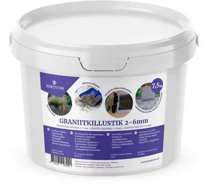 GRANIITKILLUSTIK HORTICOM 2-6 MM 7,5KG ÄMBRIS