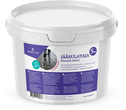 JÄÄSULATAJA HORTICOM NACL 5KG ÄMBRIS